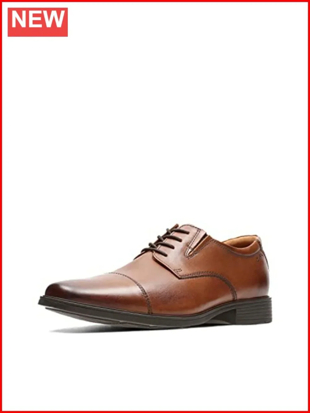 Men's Oxfords Leather Ortholite Footbed Cap Toe Lace-Up Dress Shoes